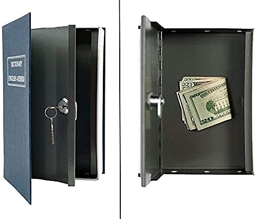 Portable Key Lock Book Safe with Combination Lock - Hidden Dictionary Design for Home, Office & Shop | Secure Cash, Money & Valuables | Ideal for Travel, Dorm & Secret Storage (Pack of 1)