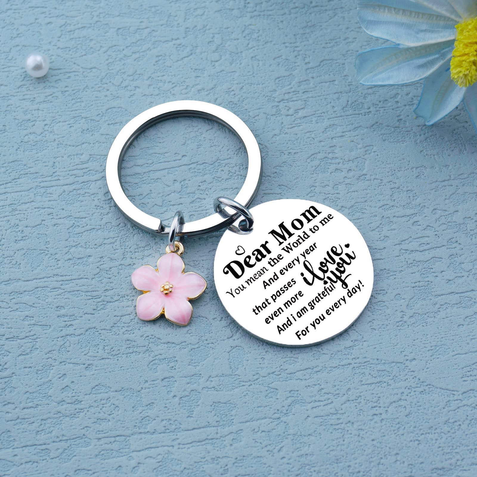 igvean Personalized Mother's Day Gifts for Mom - Custom Keychain Jewelry Accessories from Daughter - Christmas & Birthday Present Ideas - Perfect for Special Occasions & Daily Wear
