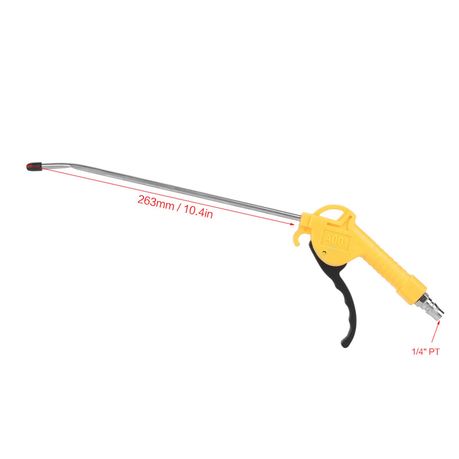 **Pneumatic Dust Blow Gun - High Pressure Air Blow Gun for Cleaning Hard-to-Reach Areas - Perfect for Workshop, Electronics, and Automotive Maintenance**