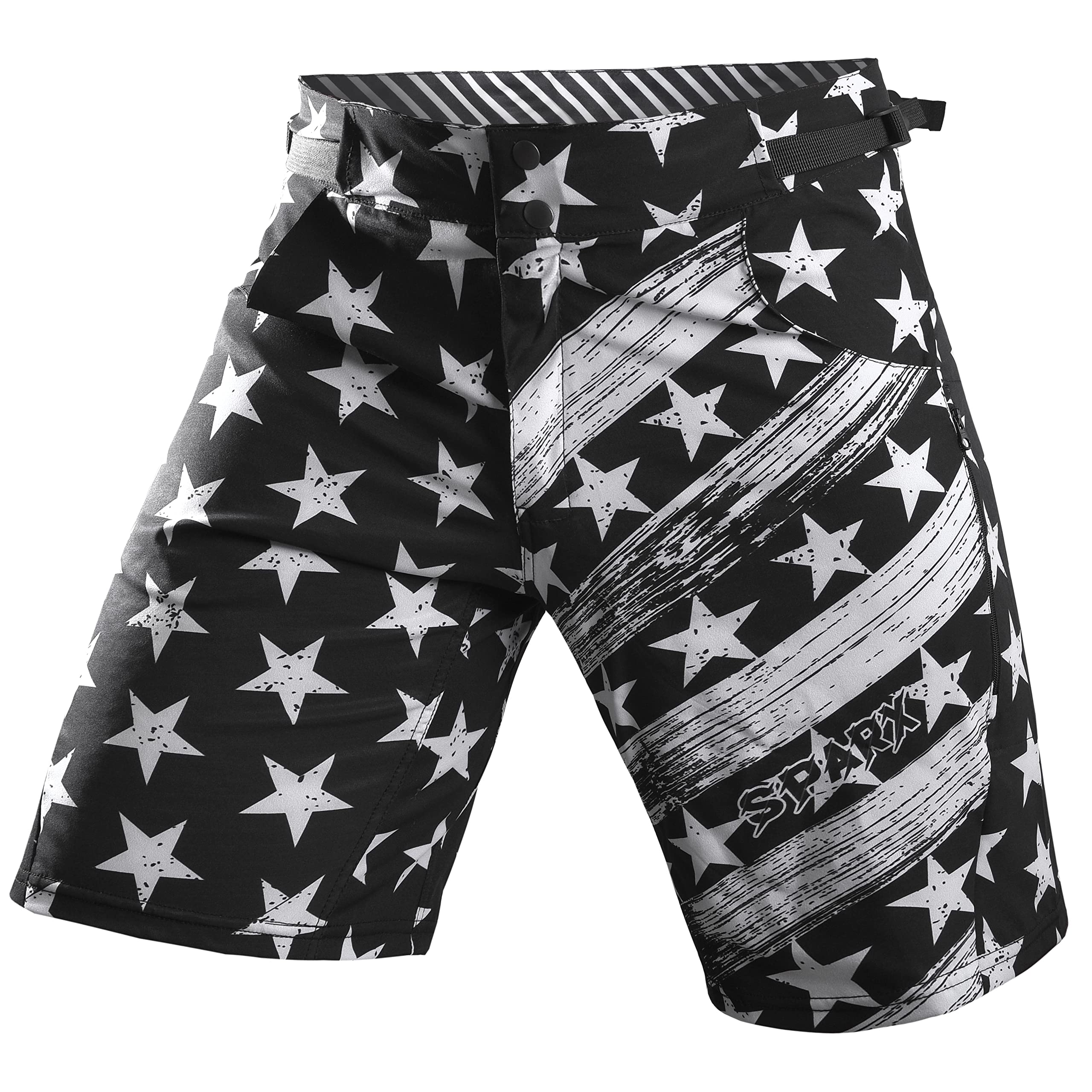 SPARX Men's Mountain Bike Shorts - Padded MTB Cycling Shorts with Stretch & Loose-Fit Design for Biking & Outdoor Adventures | Perfect for Trail Riding & Commuting
