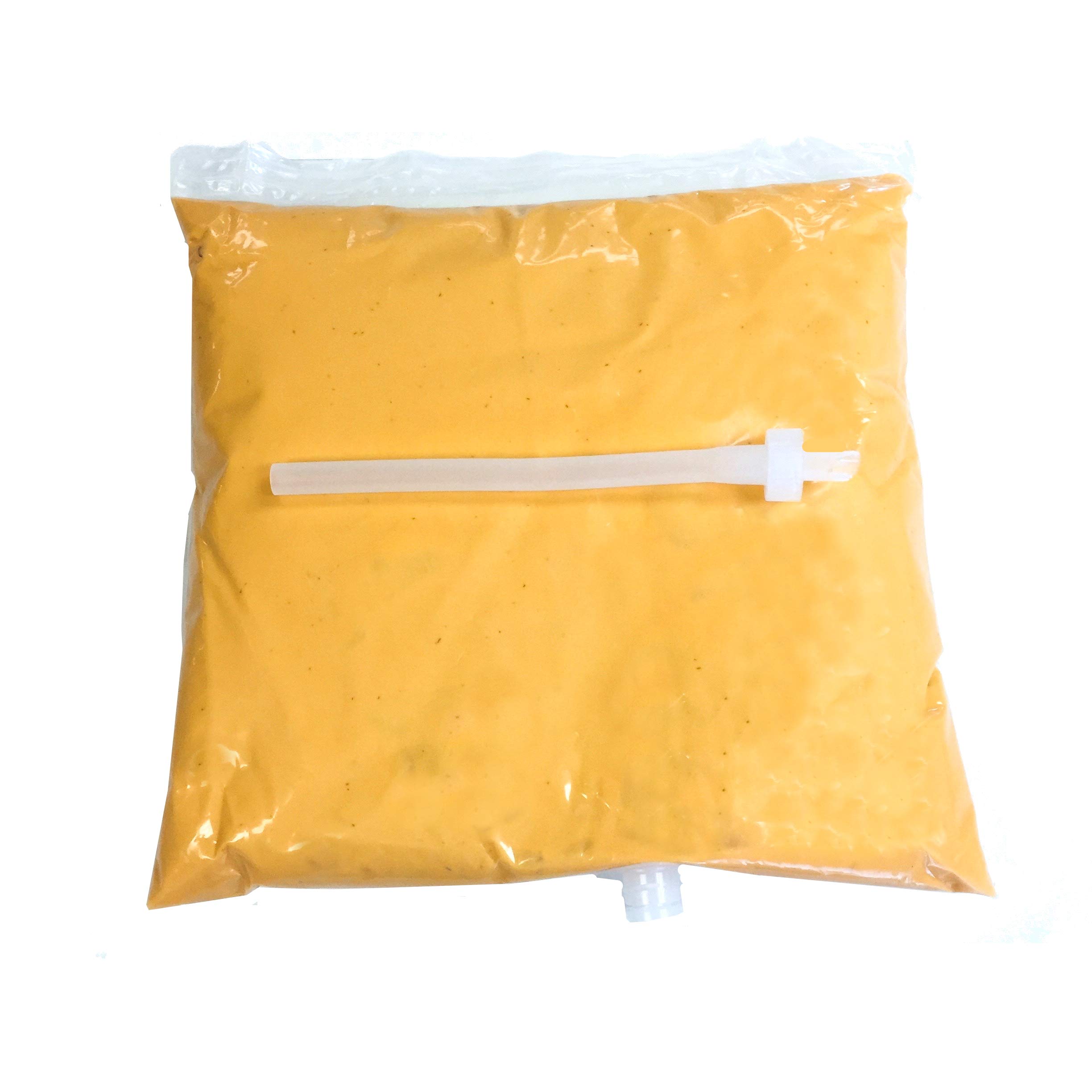 Muy Fresco Jalapeno Cheese Sauce Bags - 12 Pack Disposable Squeeze Pouches for Nachos, Hot Dogs & Snacks | Spicy Condiment for Parties, BBQs & Quick Meals