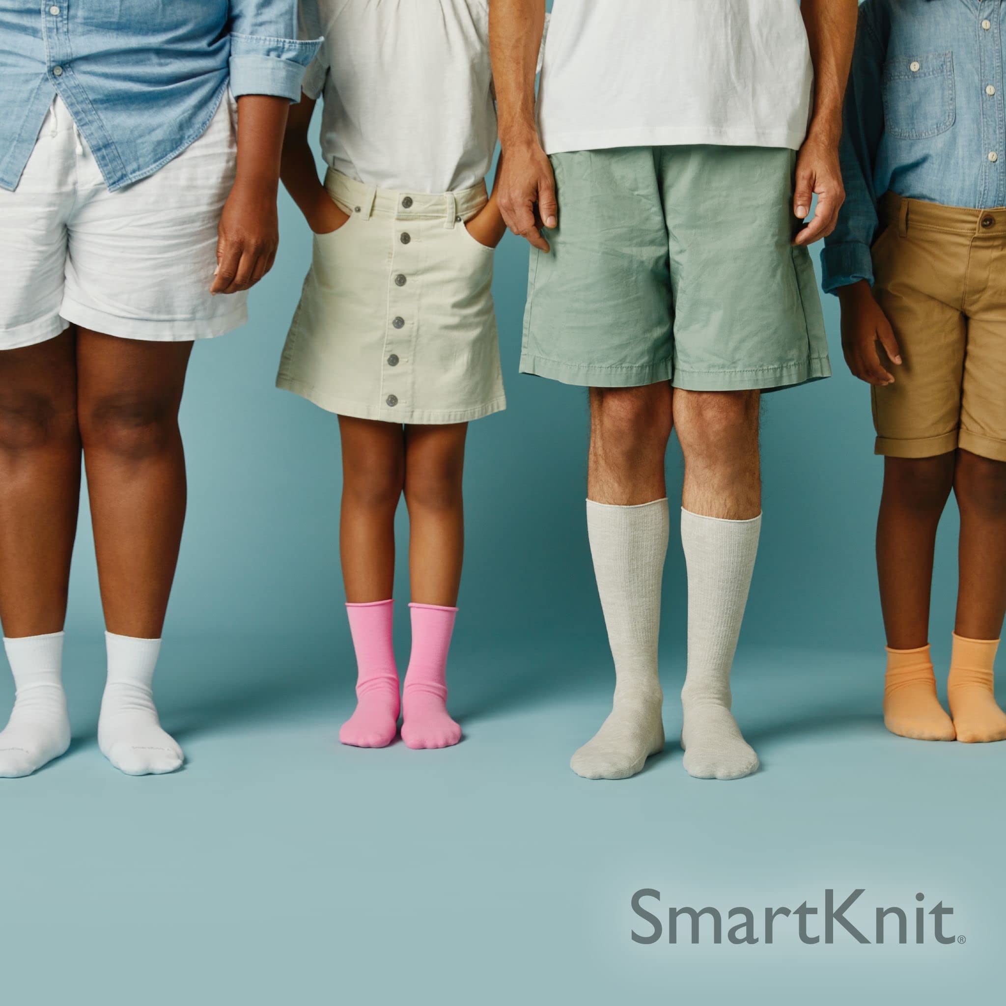 Seamless Diabetic Mini Crew Socks - 3 Pack (6 Pairs) - Ultra Soft Non-Binding Comfort Socks for Men & Women - Ideal for Diabetes, Swollen Feet & All-Day Wear