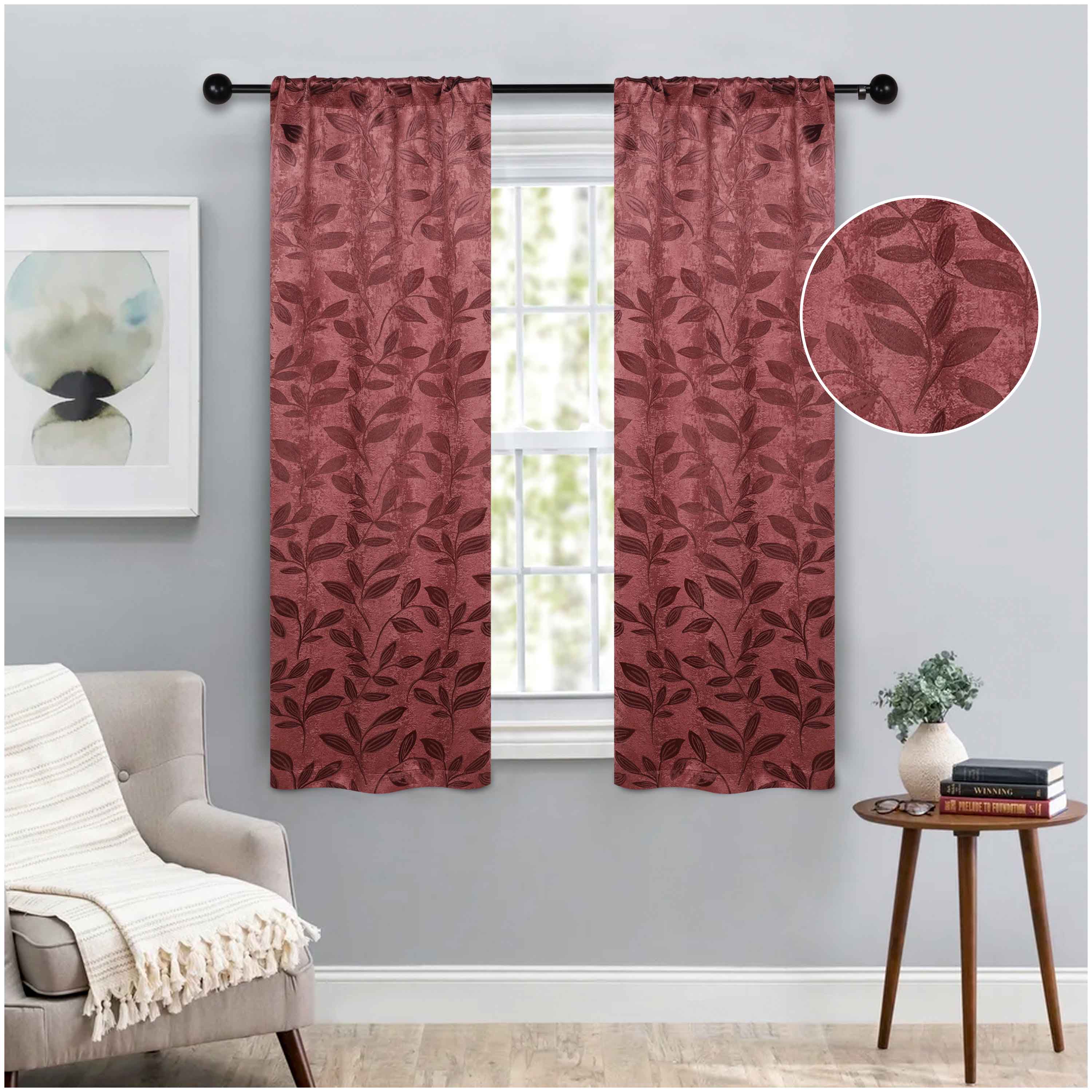 Blackout Curtains with Rod Pocket - Set of 2 Panels for Room Darkening & Privacy - Perfect for Bedrooms, Living Rooms & Home Theater