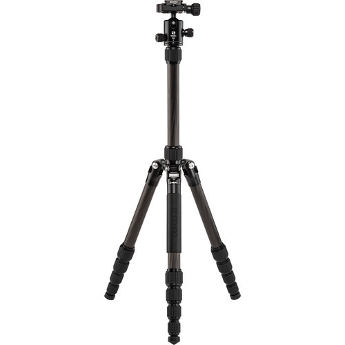 Benro Tripster Travel Tripod - Carbon Fiber Camera Tripod for DSLR & Mirrorless (1 Series, Black) | Compact & Lightweight for Travel, Hiking & Outdoor Photography