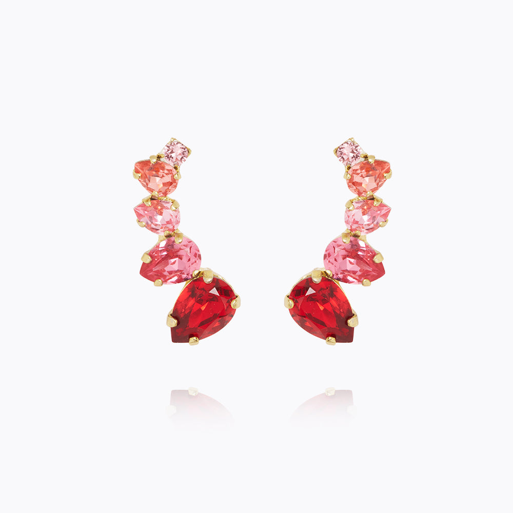 Julie Earrings - Elegant Scarlet Combo Dangle Earrings for Women | Perfect for Parties, Weddings & Date Nights