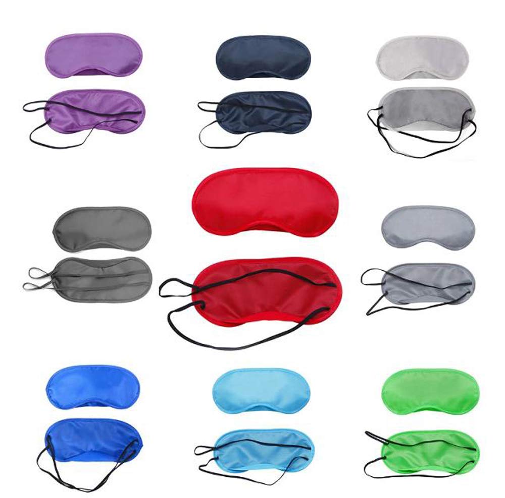 24 Pcs Soft Comfortable Eye Mask for Sleeping, Travel & Party - Blackout Blindfold with Nose Pad for Better Sleep - Perfect for Airplane, Nap, Meditation & Nighttime Use
