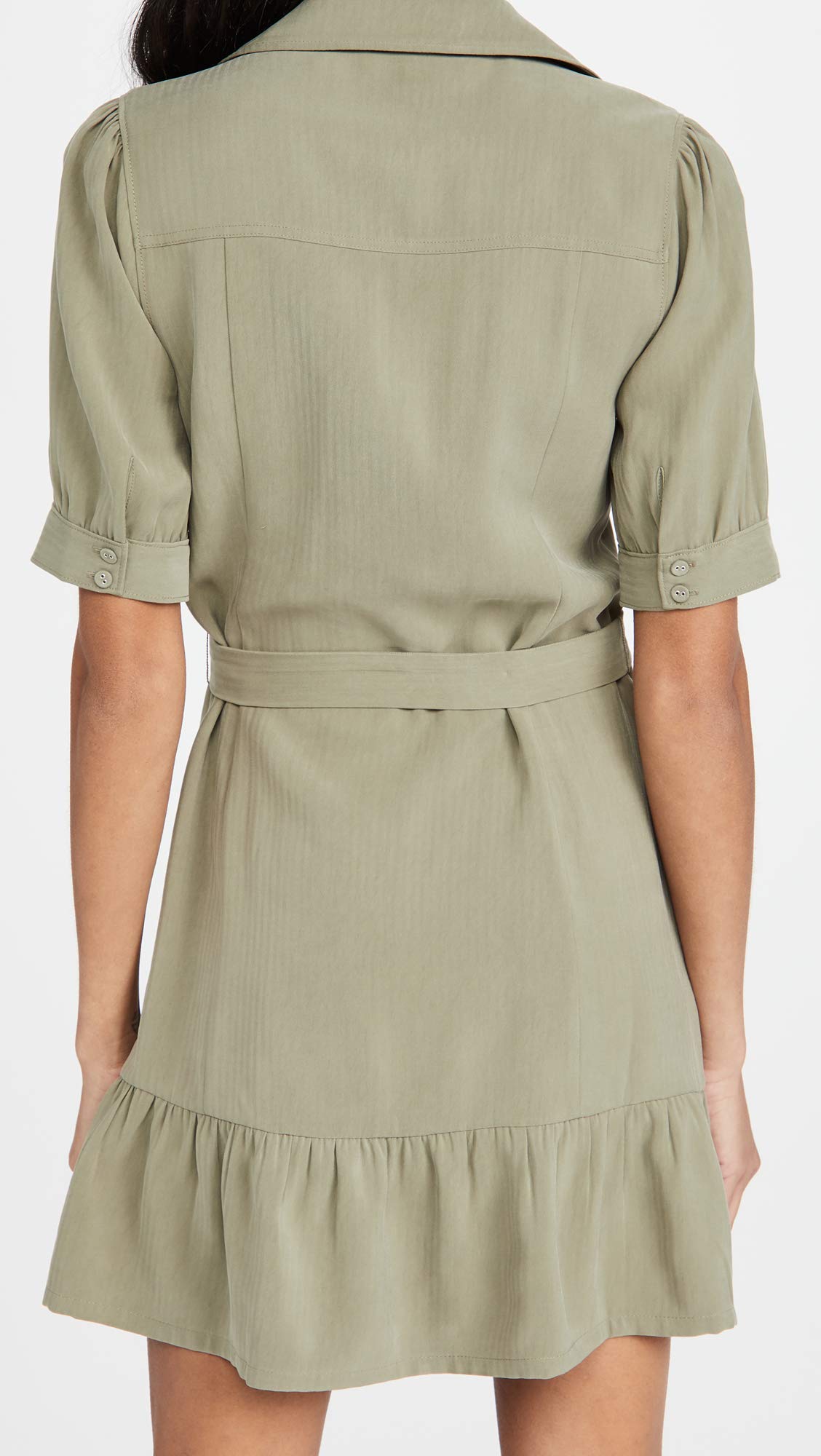 PAIGE Women's Mayslie Dress - Flowy Midi Dress with V-Neck & Ruffle Sleeves | Perfect for Summer, Weddings & Date Nights