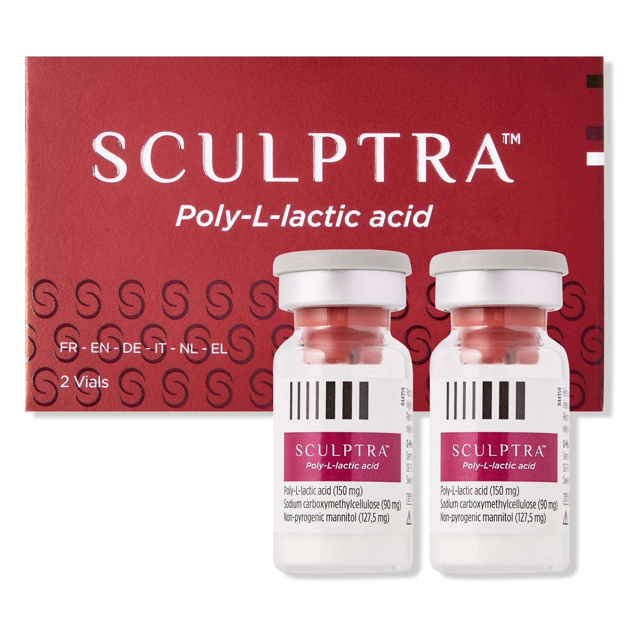SCULPTRA Poly-L-Lactic Acid 2 Vials/Box - Professional Dermal Filler for Wrinkle Reduction & Facial Volume Restoration - Perfect for Anti-Aging & Skin Rejuvenation Treatments