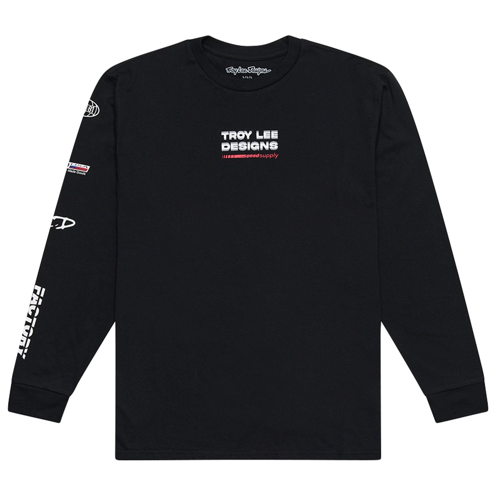Premium Long Sleeve T-Shirt for Men - Soft Cotton Crewneck Tee - Factory Black - Perfect for Casual Wear, Layering & Everyday Comfort