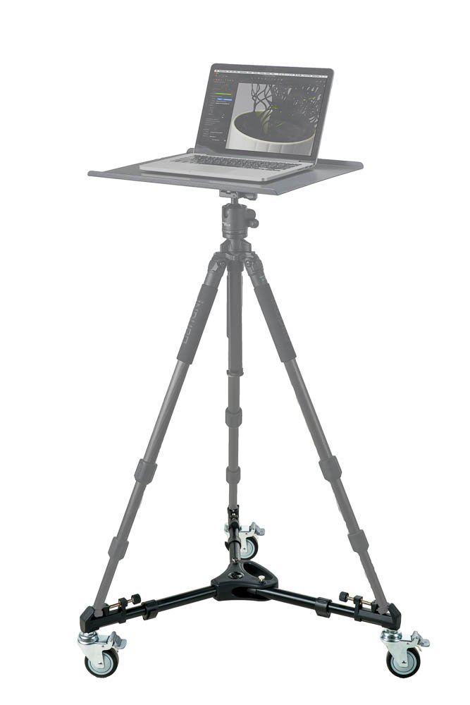 Tether Tools Rock Solid Tripod Roller - Professional Camera Tripod with Smooth Wheels for Studio & Outdoor Photography, Videography, and Live Streaming