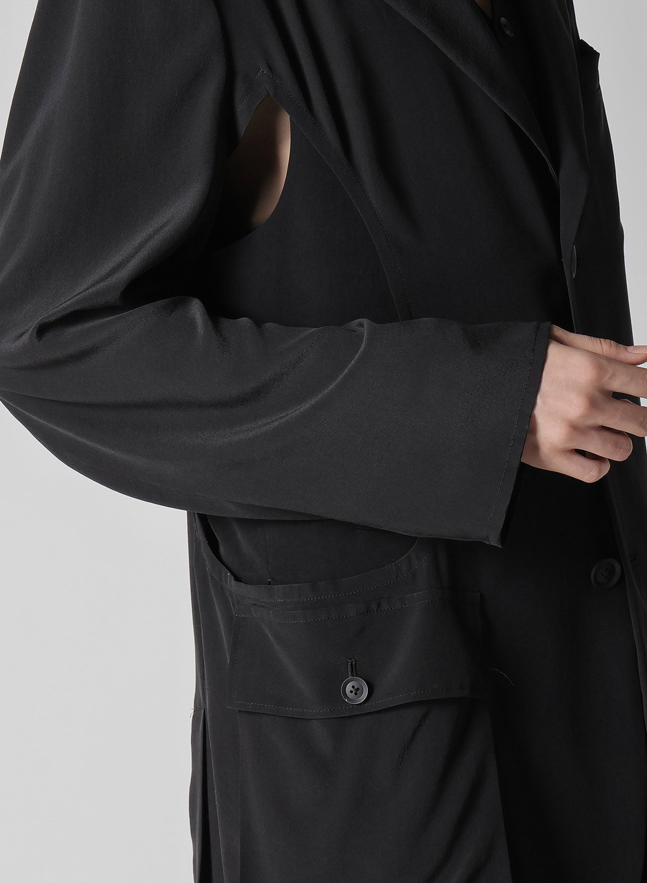 16M Crepe de Chine Side Opened Jacket - Elegant Women's Blazer for Office, Party & Evening Wear | Lightweight & Comfortable