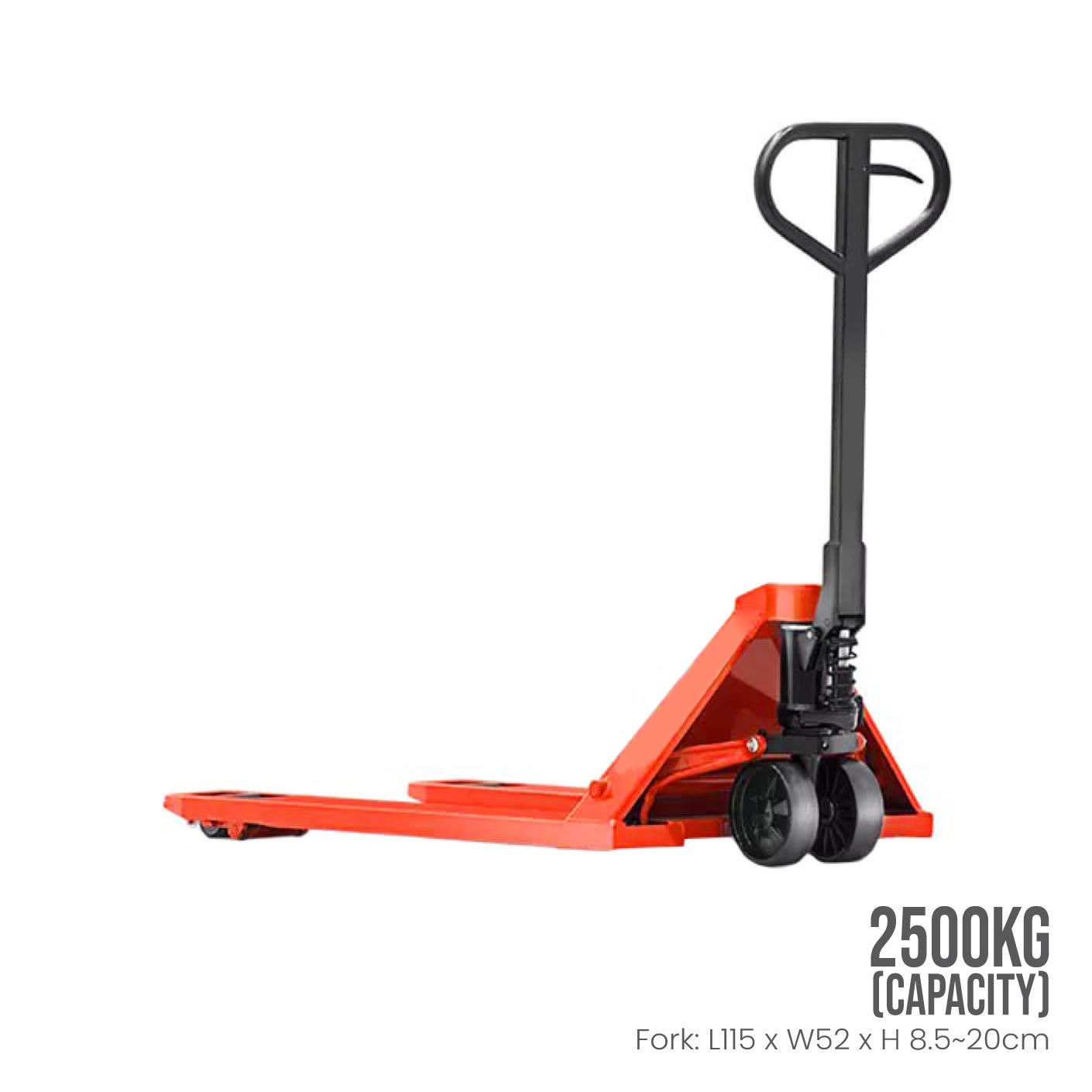 GEOLIFT Heavy Duty Pallet Truck 2500KG Capacity (520x1150mm) - AC25N Model for Warehouse, Loading Dock & Industrial Material Handling