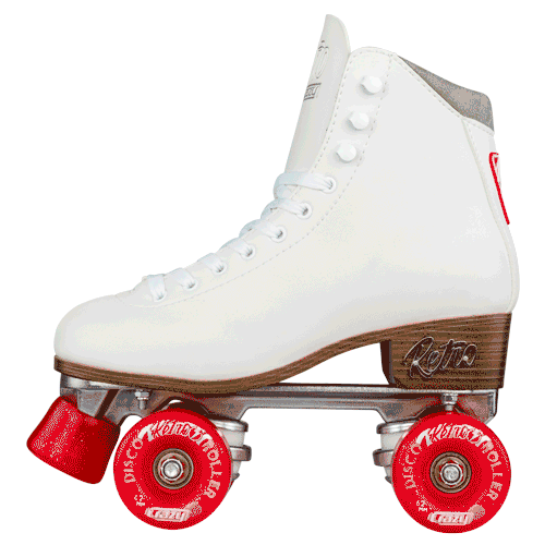 Retro Roller Skates for Women & Men - Classic White Quad Roller Skates for Outdoor & Indoor Skating - Perfect for Roller Rinks, Parks & Retro Parties
