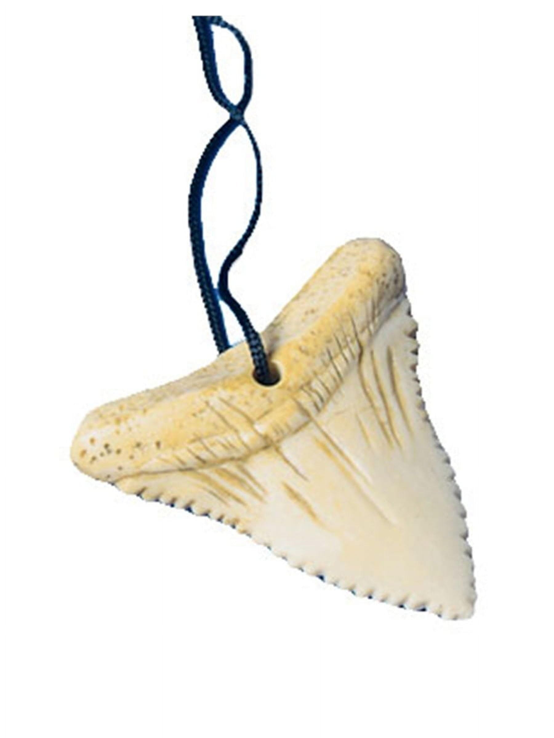 Shark Tooth Necklaces (12 Pack) - Natural Shark Teeth Jewelry for Men & Women - Perfect for Beach Parties, Gifts & Boho Fashion Accessories