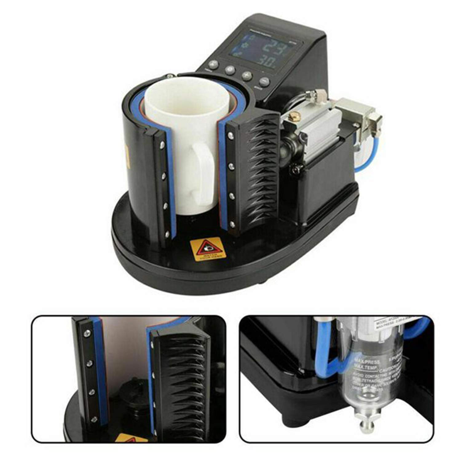 Automatic Pneumatic Mug Press for 11OZ Sublimation - Professional Heat Transfer Machine for Custom Tumblers & Coffee Mugs - Perfect for DIY Crafts, Small Business & Personalized Gifts