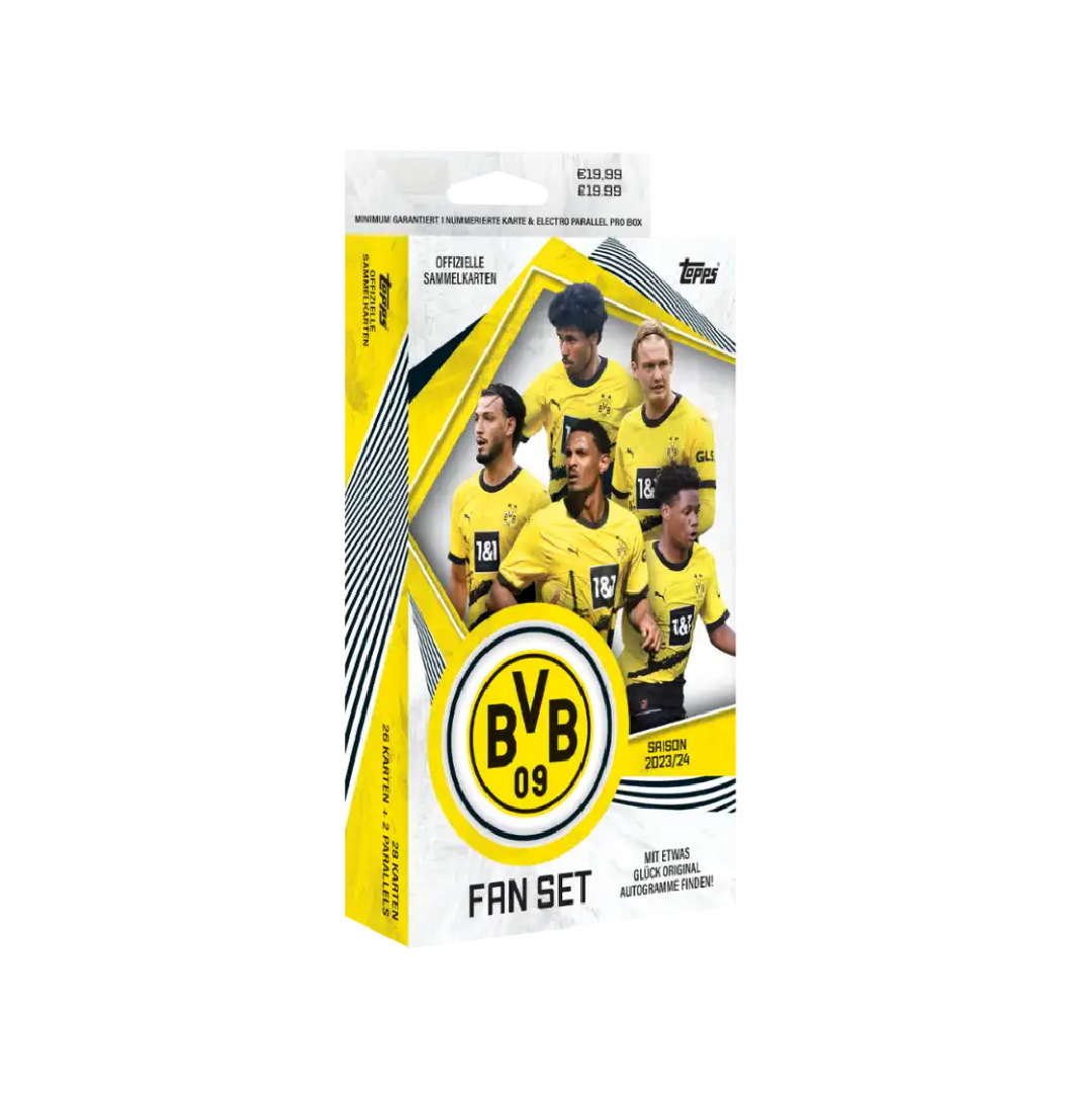 Official Topps BVB 23/24 Fan Collection - Authentic Borussia Dortmund Merchandise for Soccer Fans & Collectors - Perfect for Match Days, Gifts & Memorabilia Display