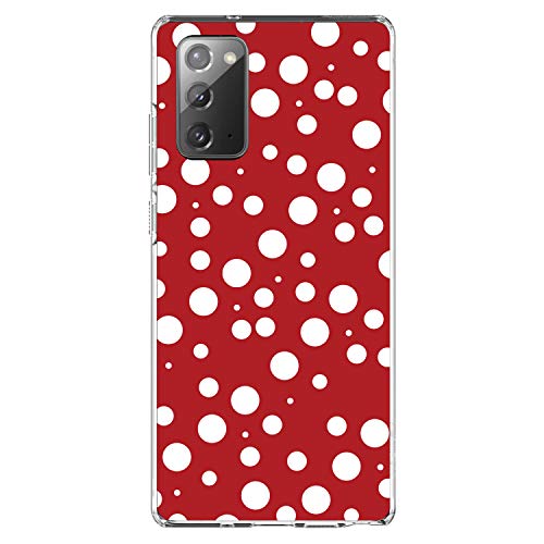Red White Bubbles Polka Dots On Clear Case