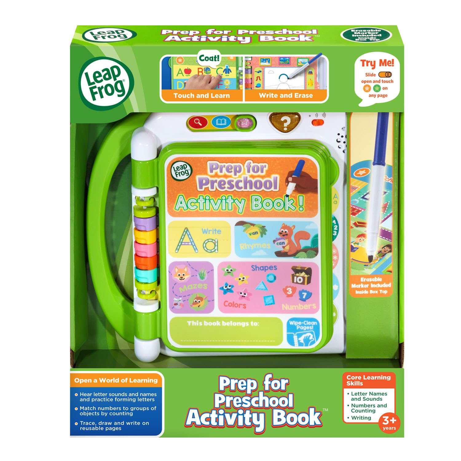 LeapFrog Preschool Activity Book - Fun Learning for Toddlers