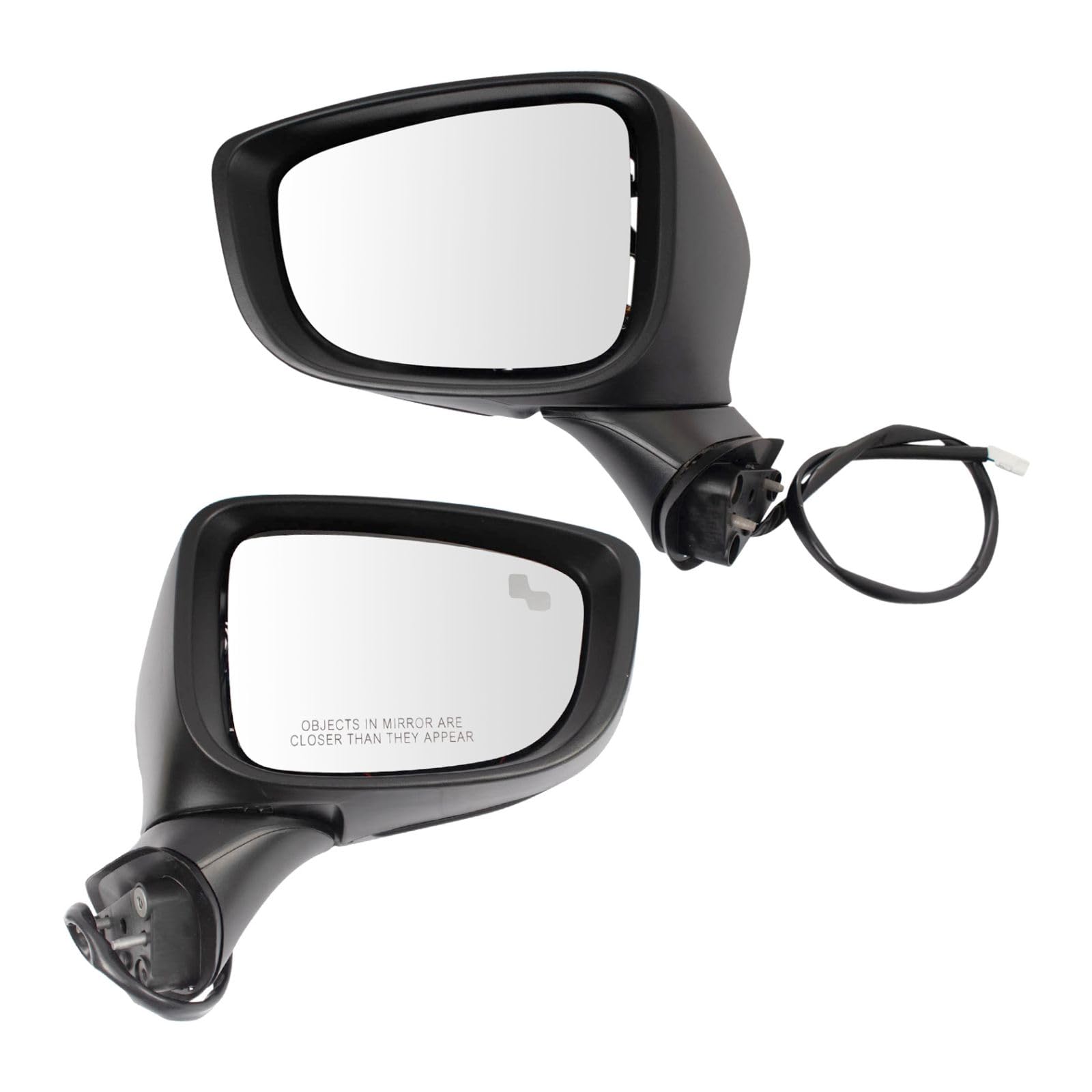 Heated Side Mirror Set with Blind Spot Detection for 2017-2021 Mazda 6 - Driver & Passenger Side Replacement (MA1320219 & MA1321219) - Enhanced Visibility & Safety for Night Driving & Bad Weather