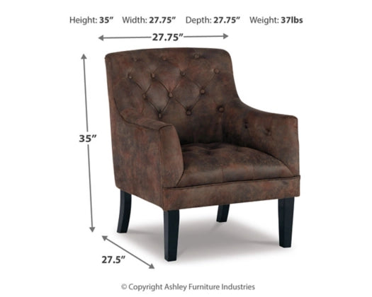 Drakelle Modern Accent Chair for Living Room - Mid Century Upholstered Lounge Chair with Wooden Legs - Perfect for Home Office, Bedroom, or Reading Nook