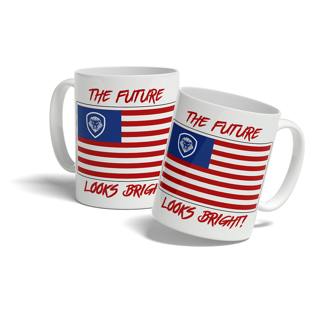 Future Looks Bright VT Americana Flag Mug - Patriotic Coffee Cup for Home, Office & Gifts | Perfect for 4th of July, Veterans Day & American Pride Celebrations