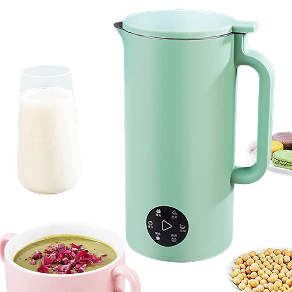BRAAZI Mini 6-in-1 Automatic Soy Milk Maker Machine - Electric Nut Milk & Juice Blender with Self-Cleaning, Free Filtering & 12H Preset Timer - Perfect for Homemade Almond Milk, Soy Milk & Smoothies in Your Kitchen