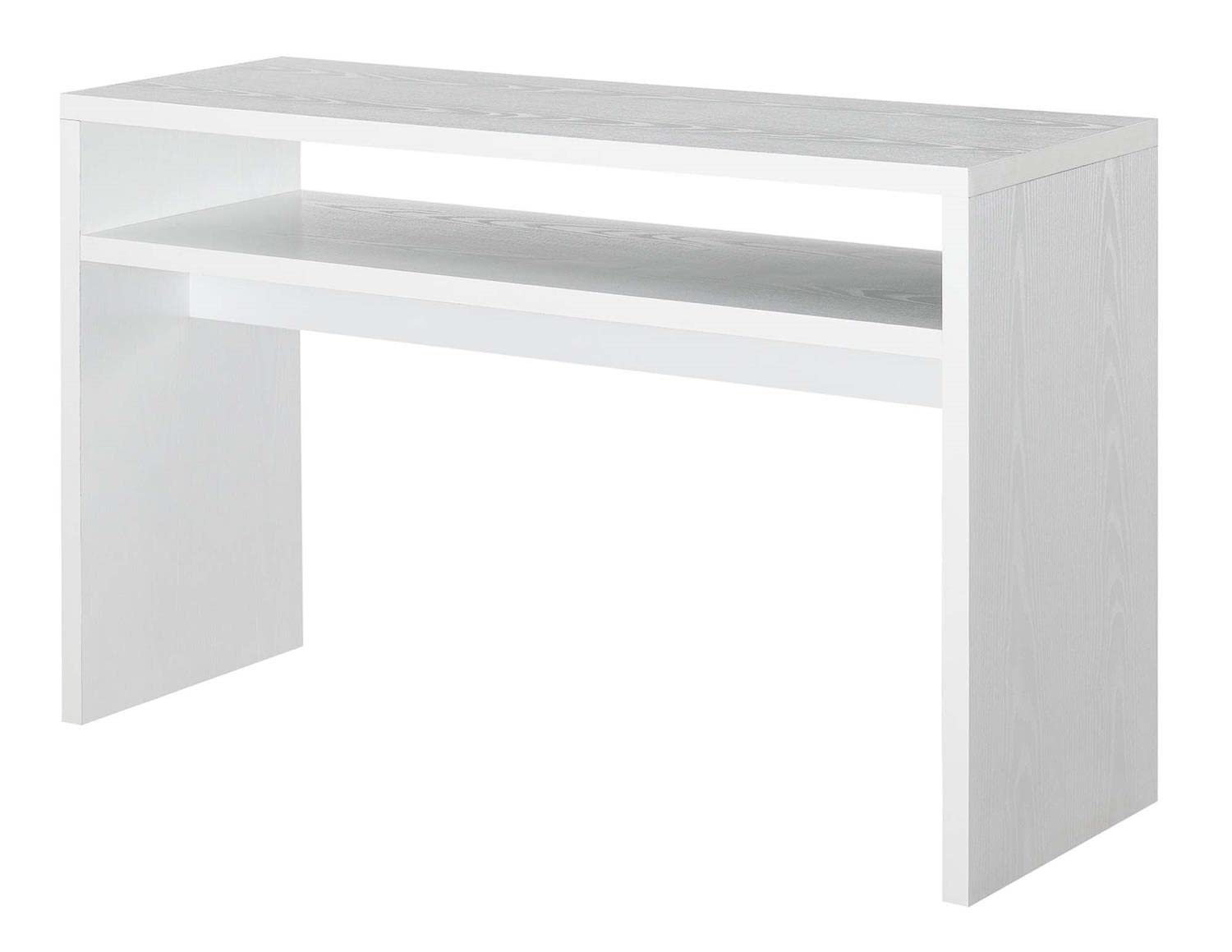 Convenience Concepts Northfield Deluxe Console Table - White Entryway Sofa Table for Hallway, Living Room & Bedroom Decor