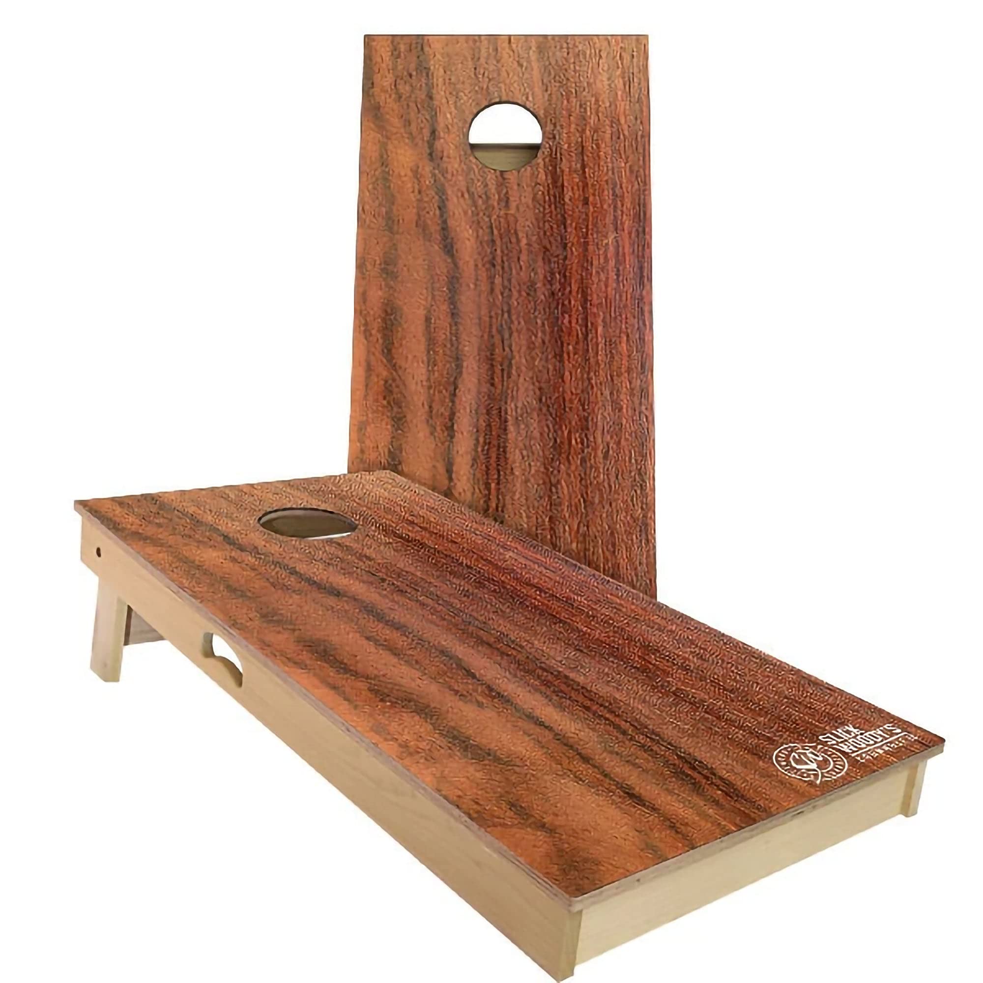 Premium Rosewood Cornhole Board Set - 2 Boards & 8 Bags - Custom Size & Accessories - Outdoor Lawn Games for Backyard, Tailgating, and Parties