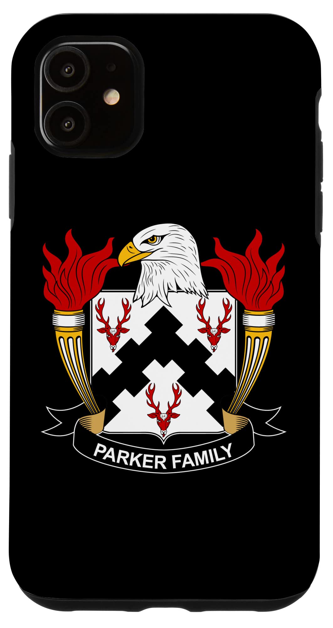 iPhone 11 Case with Parker Coat of Arms - Premium Family Crest Phone Cover for Protection & Style | Perfect for Gifts, Family Reunions & Heritage Pride