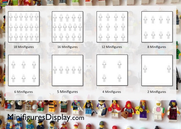 Lego® Marvel Super Heroes Minifigure Display Frame - Collectible Minifigures Showcase for Home & Office Decor
