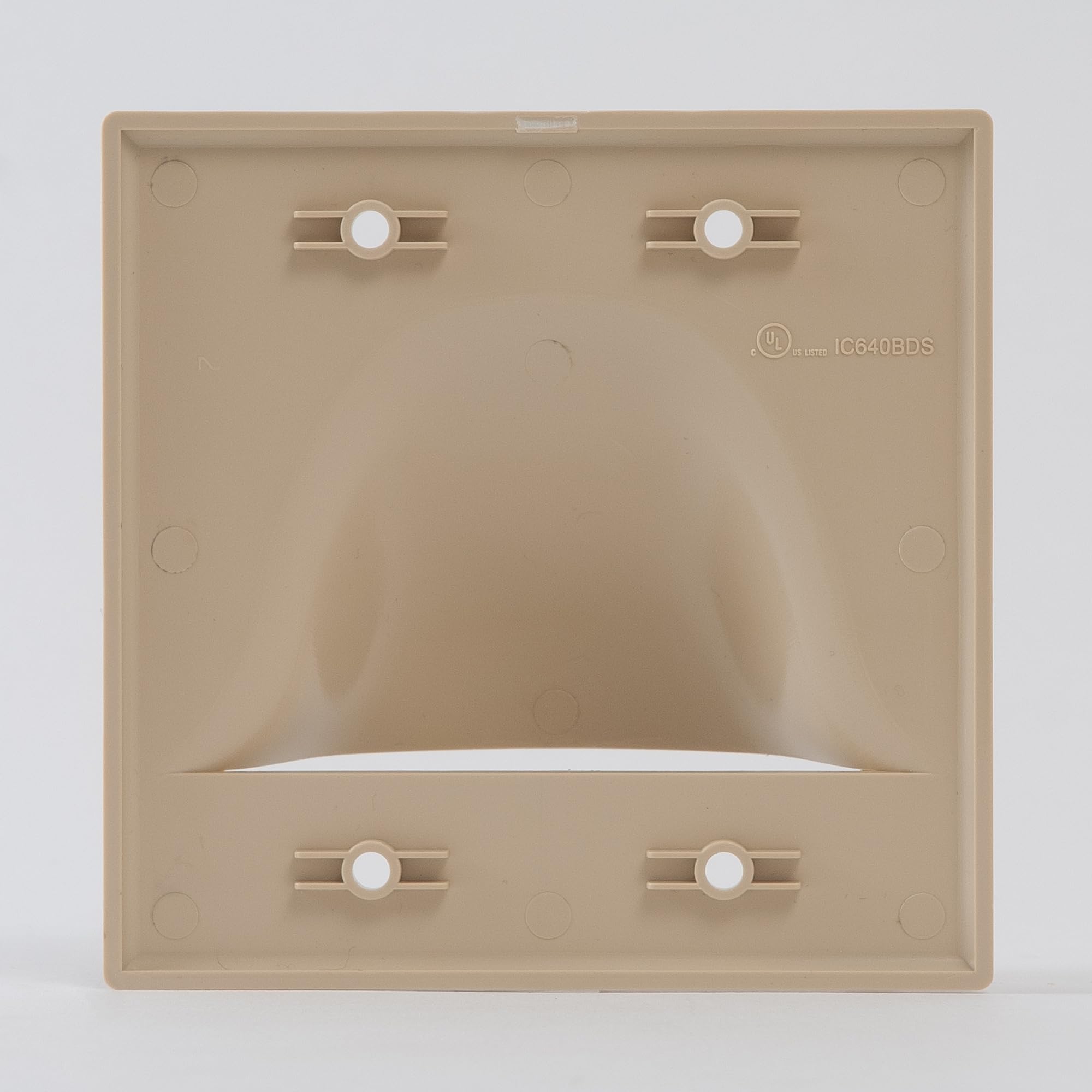 ICC Bulk Nose Faceplate Double Gang - Durable Electrical Cover Plate for Home & Office Wiring - Perfect for Wall Outlets, Switches, and Electrical Boxes