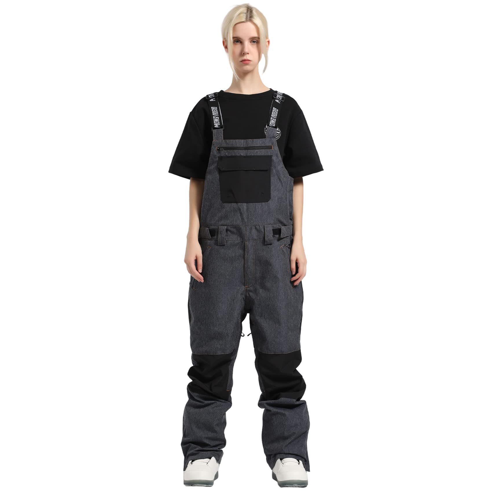 GSOU SNOW Women's Waterproof Ski Bib Overalls - Windproof Snowboard Pants for Winter Sports & Outdoor Activities | Perfect for Skiing, Snowboarding & Cold Weather Adventures