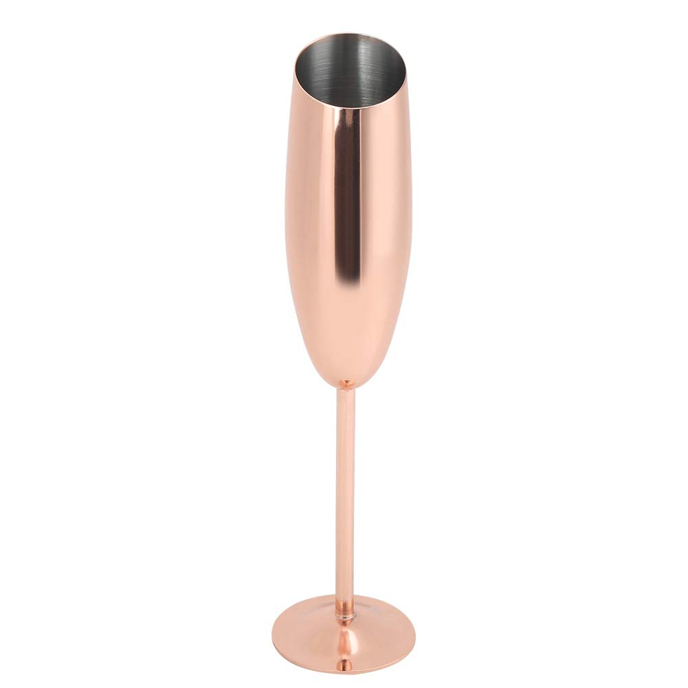 Premium Stainless Steel Wine Glasses Set - Elegant Champagne Flutes for Red Wine, White Wine & Sparkling Drinks - Perfect for Weddings, Parties, Home Bar & Outdoor Picnics
