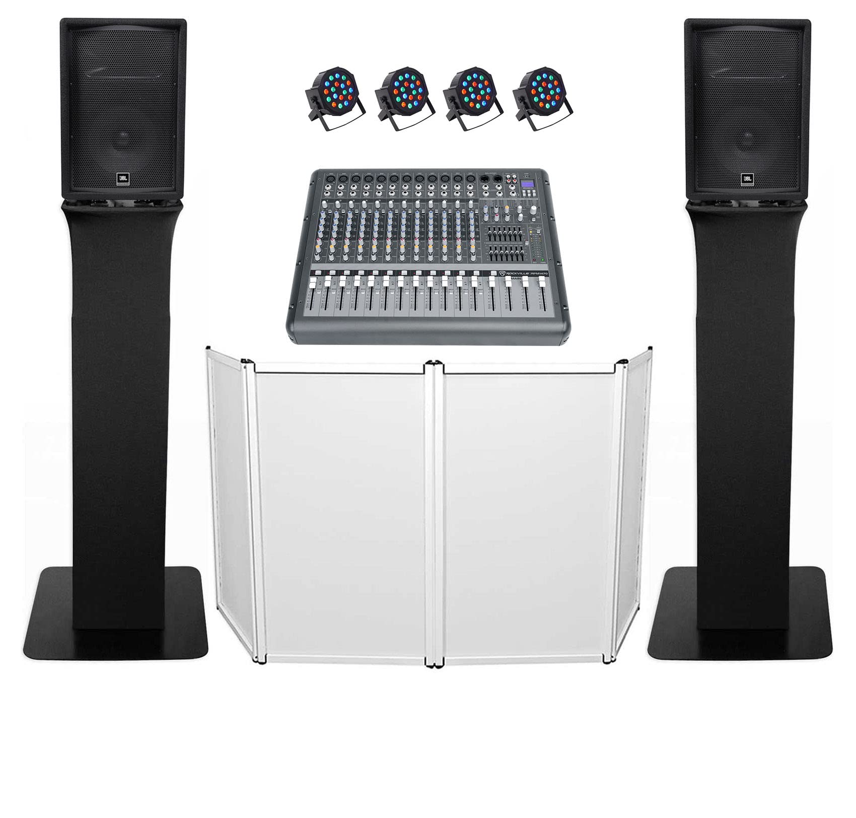 Professional DJ Package with 2 JBL JRX212 2000W 12