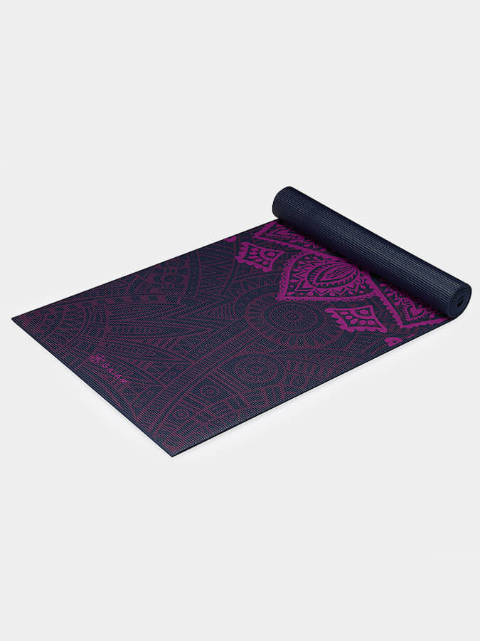 Gaiam Plum Sundial Yoga Mat 6mm - Non-Slip Eco-Friendly Exercise Mat for Yoga, Pilates & Home Workouts - Perfect for Studios, Gyms & Outdoor Use