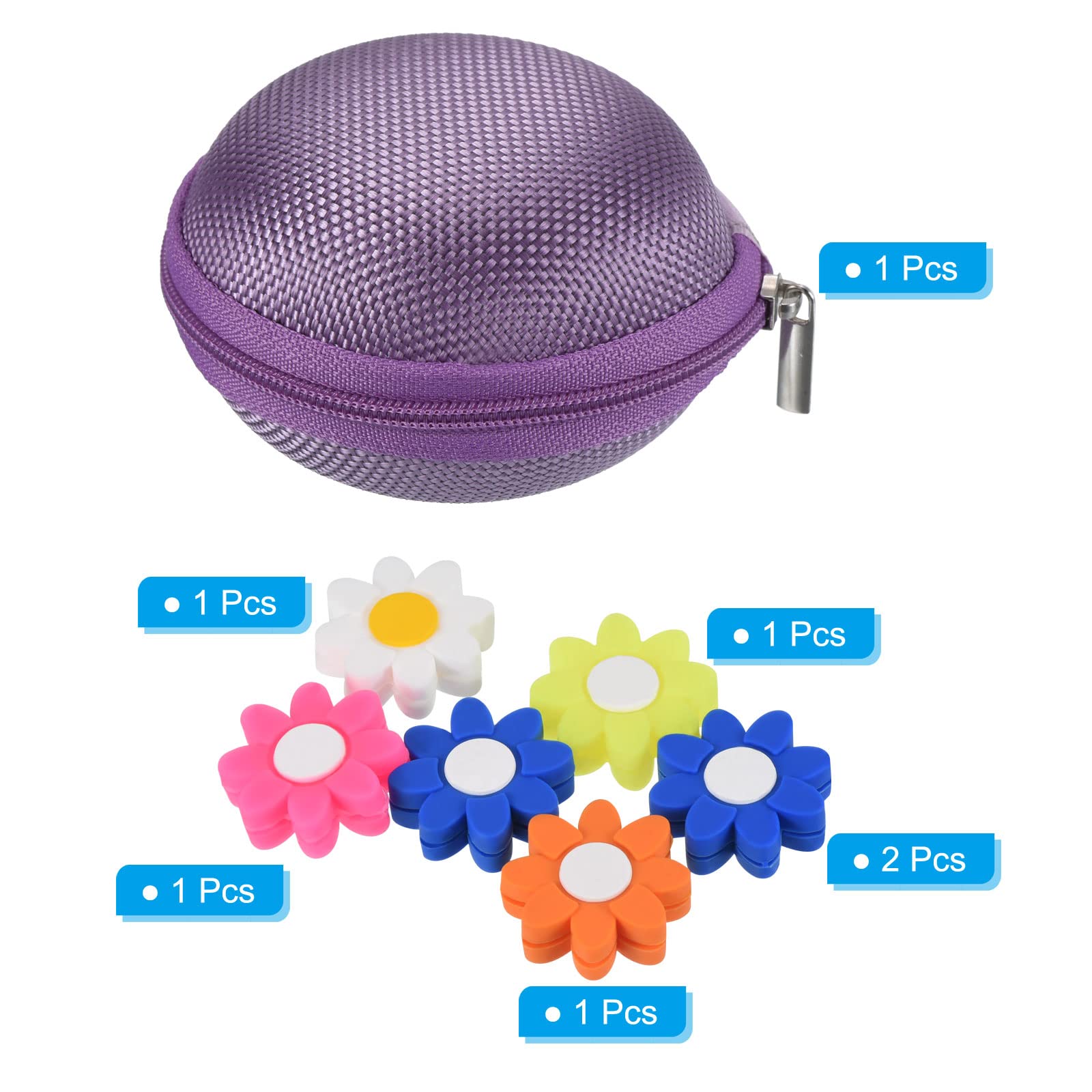PATIKIL Tennis Vibration Dampener with Case - Shock Absorber for Tennis Racket & Strings | Reduce Racket Vibration & Improve Comfort During Play