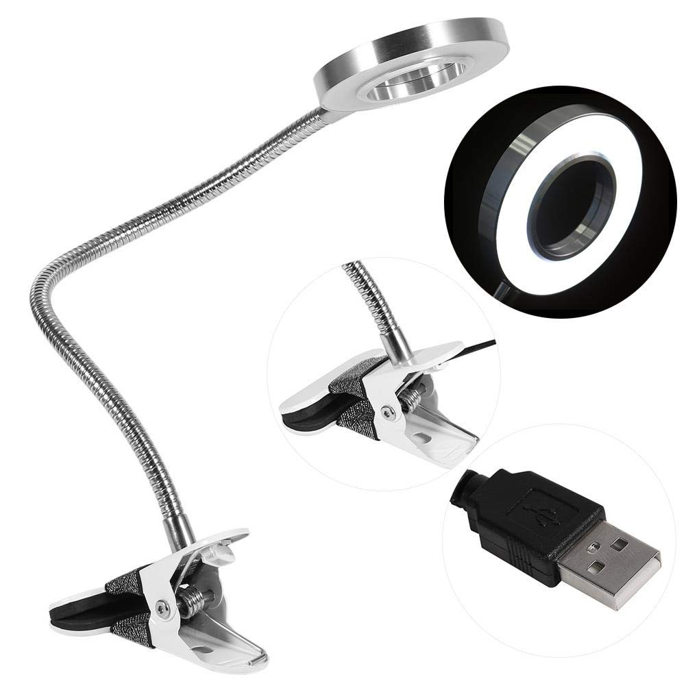 Professional Adjustable LED Eyebrow & Nail Manicure Lamp - Portable Cold Light Cosmetic Tattoo Machine for Salon, Spa & Home Use - USB Powered Beauty Tool for Perfect Eyebrows & Nails