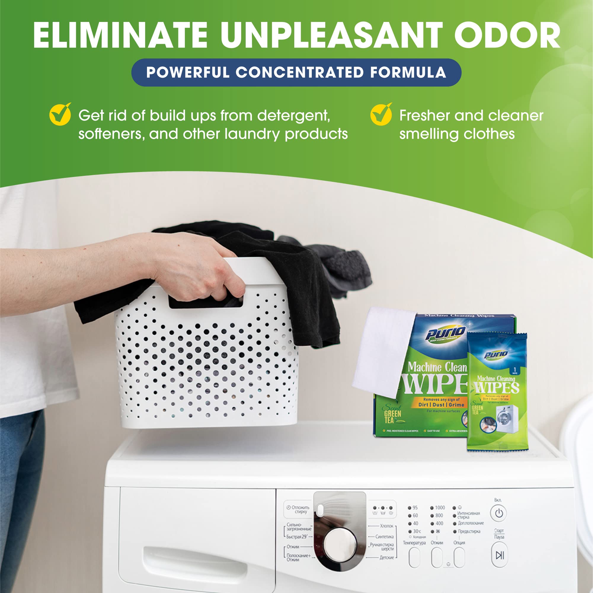 24-Count Washing Machine Cleaner Tablets - Deep Cleaning Formula for Top Load & Front Load Washers (Standard & HE) | Eliminates Odors, Mold & Residue for Fresh Laundry