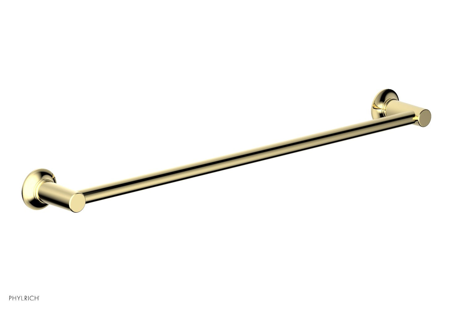 HEX MODERN 24-Inch Towel Bar 501 71 - Brushed Nickel Bathroom Towel Rack for Hand & Bath Towels - Perfect for Bathroom, Spa, and Guest Room Decor