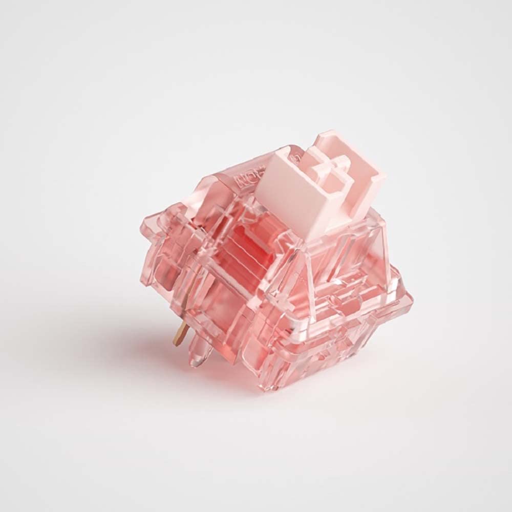 Gateron Ink V2 Black Pre-Lubed Linear Switches (108PCS) - 50g Force, 5-Pin, DIY Mechanical Keyboard Switches for Gaming & Typing - Pink Ink V2 Edition