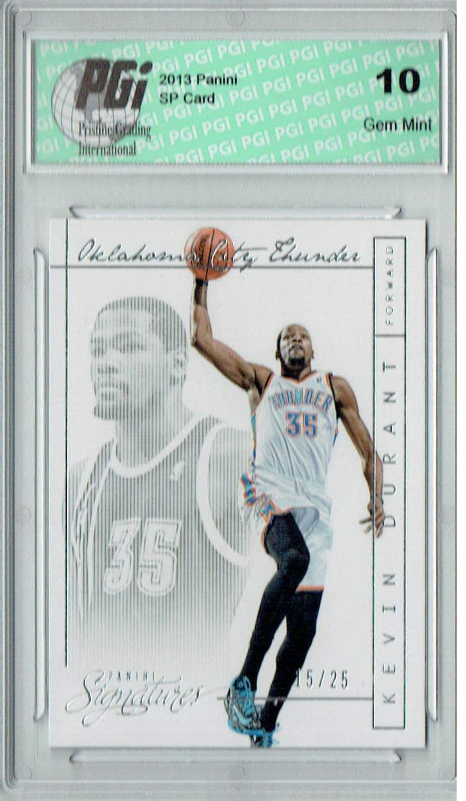 Kevin Durant 2013 Panini #15 SSP Limited Edition Card - Only 25 Made PGI 10 Graded - Perfect for NBA Collectors & Sports Memorabilia Displays