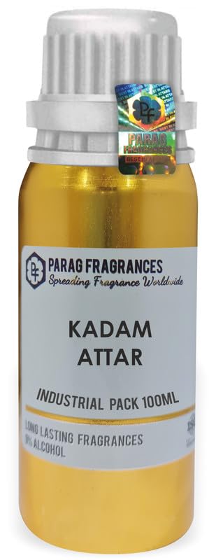 Premium Kadam Attar Perfume - 100ml (Wholesale Pack) | Alcohol-Free, Long-Lasting Fragrance for Personal & Religious Use | Grade-1 Quality | Perfect for Daily Wear, Meditation & Spiritual Ceremonies