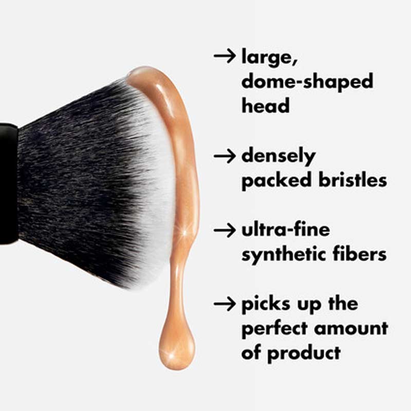 e.l.f. Ultimate Blending Makeup Brush - Professional Soft Synthetic Bristles for Flawless Foundation & Powder Application - Perfect for Everyday Makeup & Contouring