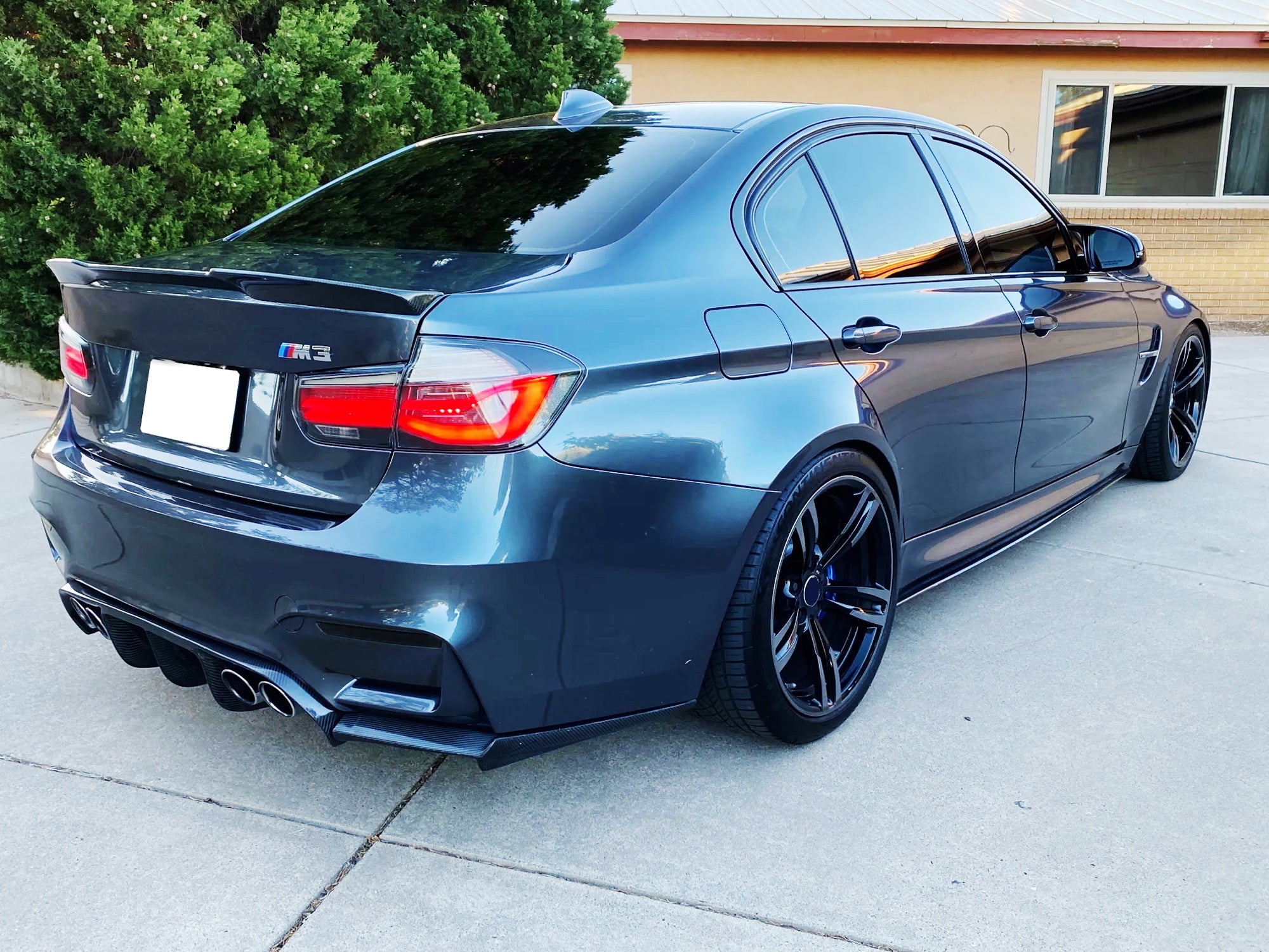 BMW F80 M3 F82 F83 M4 Euro Smoked Lens Rear Bumper Reflector Replacement - Upgrade Your Car's Style & Safety for Night Driving