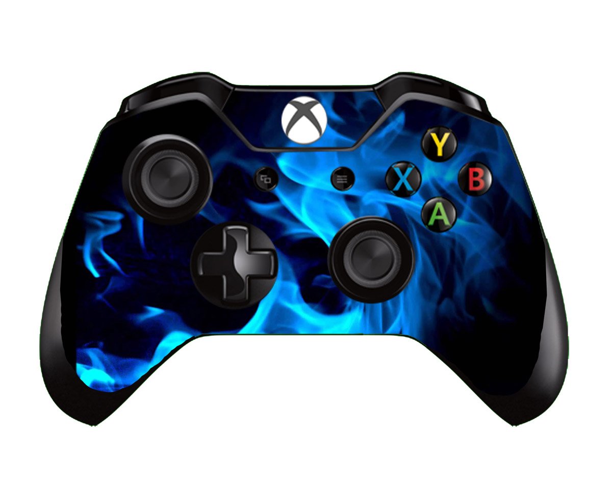 Blue Fire Flame Vinyl Skin Decal Cover for Microsoft Xbox One Controller - Custom Protective Wrap Sticker Skins - Perfect for Gaming, Personalization & Controller Protection