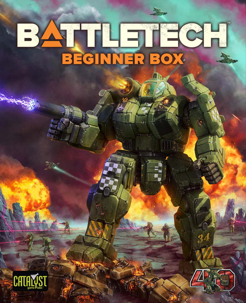 BattleTech: Beginner Box 40th Anniversary Edition - Tabletop Strategy Game for New Players | Perfect for Game Nights & Sci-Fi Enthusiasts