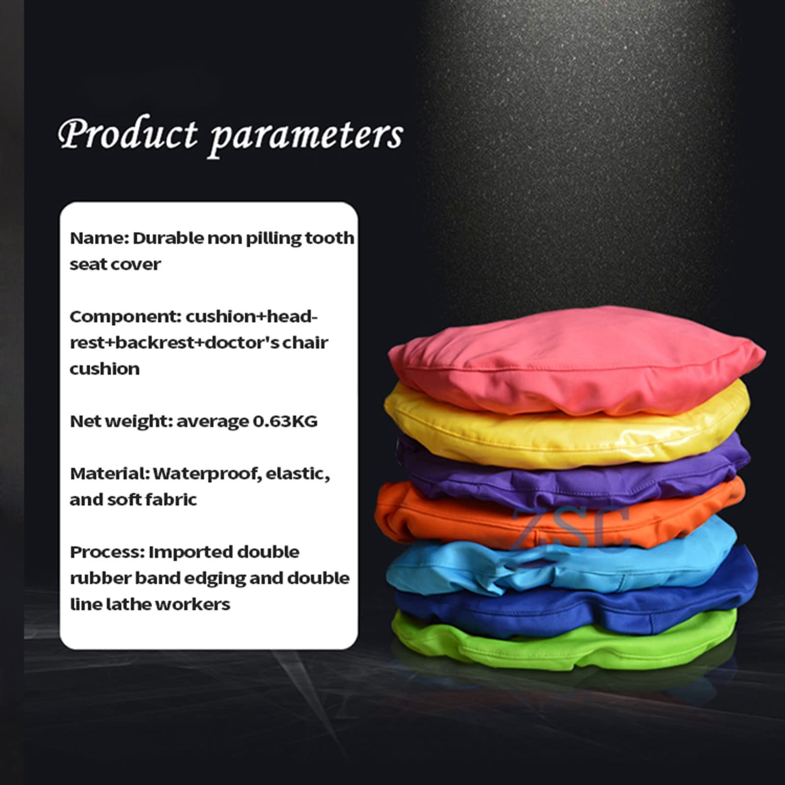 5-Pack Waterproof PU Dental Chair Covers - Easy Clean Dentist Chair Protectors for Dental Clinics & Hospitals (Grape Purple, 2 Sets) - Ideal for Infection Control & Patient Comfort in Dental Practices