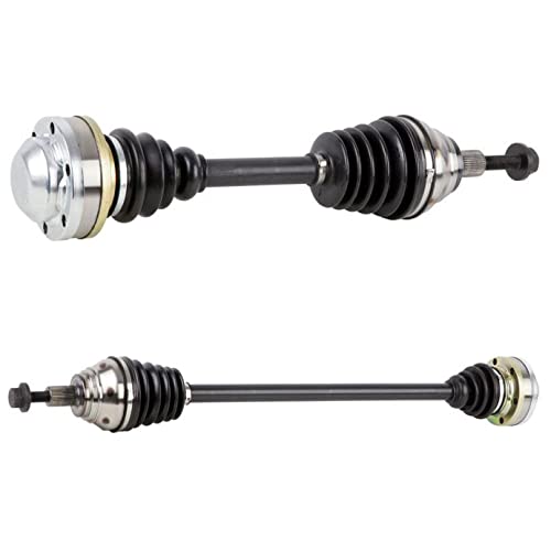 Volkswagen Jetta Golf GTI Eos CC & Audi A3 Front CV Axle Shaft Pair - 90-900392D Replacement Drive Shaft - Perfect for Smooth Ride & Transmission Performance - BuyAutoParts New