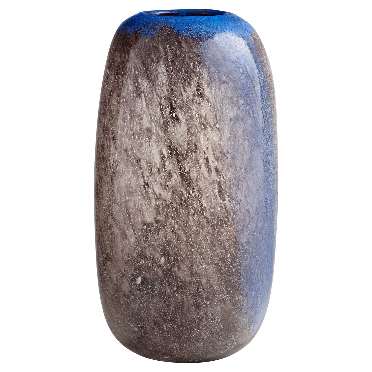 Cyan Design 11258 Bluesposion Vase - Small Black & Blue Ceramic Vase for Home Decor, Wedding Centerpiece, or Gift Idea