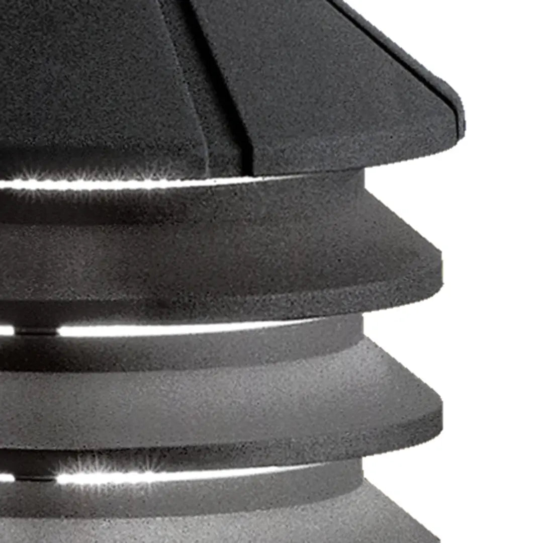 12V Three Tier Path Light - Outdoor Solar LED Landscape Lighting for Garden, Yard, and Walkway Decoration | Weatherproof & Energy Efficient